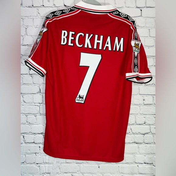 BECKHAM‎ MANCHESTER UNITED 1998 HOME JERSEY - NWT ⚽️🔥💯 - Picture 2 of 5